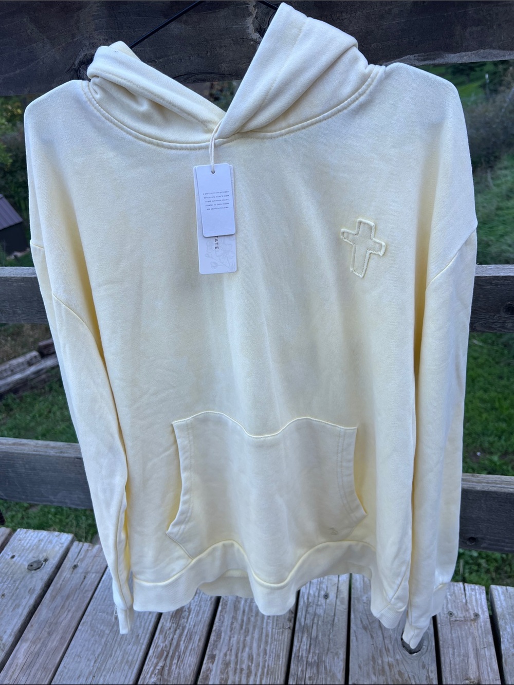Altar’d State FAITH OVER FEAR Hoodie in Color Afterglow sz Large